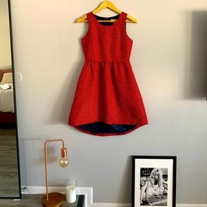 Red dress w/ pattern